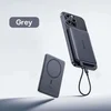 KJB Magnetna prenosna baterija 5.000 mAh, USB-C PD do 20 W, siva