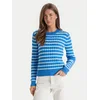 TOMMY HILFIGER Pulover azur/neonsko modra/bela
