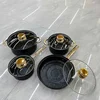 Kostchen Marble Black 8-delni set posuđa ( KLK2688 )