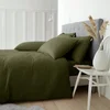 Kaki zelena enojna flanelna posteljnina 135x200 cm Brushed – Catherine Lansfield