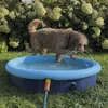Nobby bazen za pse z razpršilnikom - moder 80 cm
