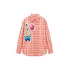 Desigual Bluza azur / orhideja / breskev