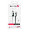 SWISSTEN PODATKOVNI KABEL TEXTILE II USB/USB-C 1,5 M ČRN