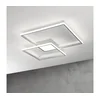 Ondaluce - LED prigušiva plafonska svetiljka DOWEL LED/46W/230V 55x55 cm srebrna