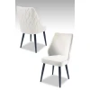Hanah Home Set stolica Pufi, 48x90x43 cm, 2 komada, Bele