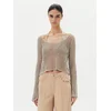 PINKO Pulover Denali 104749 A2FB Siva Regular Fit