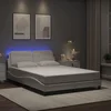 Okvir kreveta s LED-om bez madraca Zadar bijeli 140x190 cm