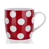 Banquet Keramični vrč DOTS 310 ml, rdeč, komplet 6 kosov