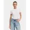 Fracomina Majica FP25ST3011J449N5 Bela Slim Fit
