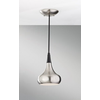 Feiss FE-BESO-P-S-BS - Luster na sajli BESO 1xE27/60W/230V matni hrom/crna