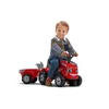 Alltoys Rdeči traktorski poganjalec Massey Ferguson z volanom in prikolico