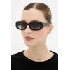 Sončna očala Alexander McQueen ženska, črna barva, AM0527S