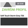 Profil Zidni MDF Završni LB-2250-B Soft Touch Storm Grey (726) 2800x115x12mm ( 026-122 )