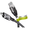 GOOBAY USB-C 3.1/RJ45 2m CAT 6 črn/siv mrežni povezovalni kabel