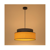 Luster na sajli BOHO 1xE27/60W/230V prečnik 40 cm crna/ratan
