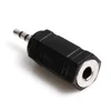 3G (03942) adapter stereo 2.5mm (muški) na 3.5mm (ženski) crni