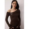 Trendyol Milla ženska bluza Twoaw26Bz00121, braon-braon