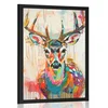 Plakat srna v imitaciji umetniške slike - 20x30 black