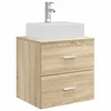 Umivaonik s policom Hrast sonoma 49,5 x 41 x 62,5 cm
