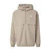 PUMA Prehodna jakna CLASS temno siva / barva blata / bela