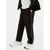 Calvin Klein Jeans Spodnji del trenirke Piping IB0IB02606 Črna Regular Fit