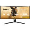 34 UW VA-panel, Curved Gaming 1500R,G-Master Gold Phoenix, 3440x1440-240Hz (21:9),0,4ms (MPRT),500cdm HDR400,FreeSync Premium,Speakers,2xHDMI (2.1) V
