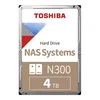 Toshiba 4TB N300 NAS 3,5 SATA 6Gb/s 7200rpm 512MB HDD disk