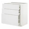 METOD/MAXIMERA Podstav omr 3lč/2nzk/1sre/1vsk prd, bela/Stensund bela, 80x60 cm