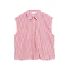 COMMA Bluza rjava/staro roza