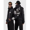 The Dudes Dark Pattern Classic Premium moški pulover s kapuco black