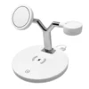 Bezicni punjac 3u1 magnetni za Apple Watch, AirPods iPhone beli