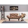 Atelier del Sofa Dvosed na razvlačenje Nitta 155x85x70cm Svetlobraon