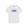 Tommy Jeans Majica mornarska / živo rdeča / bela