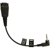 JABRA QD Cord to 2,5mm pin plug, angulate, 15cm, e.g. for Panasonic GB500, PLX CA40