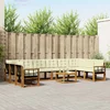 Set vanjskih sofa 11 kom. Prirodna i krem