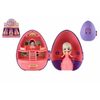 Teddies Princesa v plastičnem jajcu 11cm z dodatki - mešanica barv