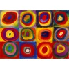 Enjoy - Puzzle Barvna študija - kvadrati s koncentričnimi krogi, Vasilij Kandinski - 1 000 kosov
