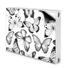 tulup.si radiatorska pokrov Črno-beli metulj 110x60 cm