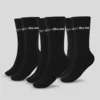 GymBeam Čarape 3/4 Socks 3Pack Black