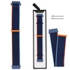 Nov pašček za pametno uro Grip Strap iz najlona, oceansko modre barve, črnilo oranžne barve, 22 mm
