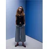 Sinsay - Džins culotte pantalone sa platnenim pojasom - plava