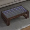 Stolić s beskonačnim LED svjetlima boja hrasta 90x53x30 cm