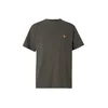 Carhartt WIP Majica Chase kostanj rjava
