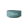 Turkizna porcelanasta skleda Design Letters Veggies, o 12 cm