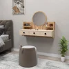 Hanah Home Sto za šminkanje 90x75x36,8cm Bež