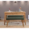 Hanah Home Set Trpezarijski sto i 2 klupe Costa 1070, Zeleni