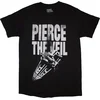 Pierce The Veil Majica Large Text Unisex Black S