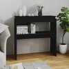 Konzolni stol crni 80 x 30 x 80 cm od konstruiranog drva