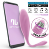 InToYou App Series Vibrating & Rotating Egg with Beads & App Purple