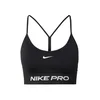 NIKE Športni nederček Pro črna / bela